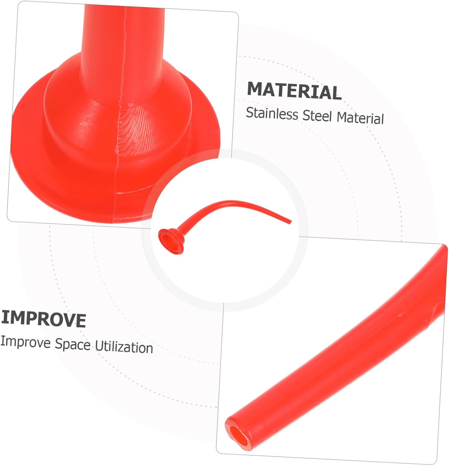 6pcs Reusable Caulking Nozzle Extension Tips for Caulk Tubes, Plastic Curved Applicator Nozzles Precision Control, Widely Compatible for Glass, Repair and Construction Site Use
