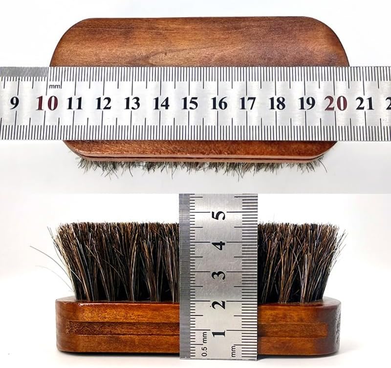 Small Horse Hair Brush M02 Brush Shoe Brush Cleaning Brush Shoe Polish Multi-Purpose Waxing and Polishing BrushG image 5