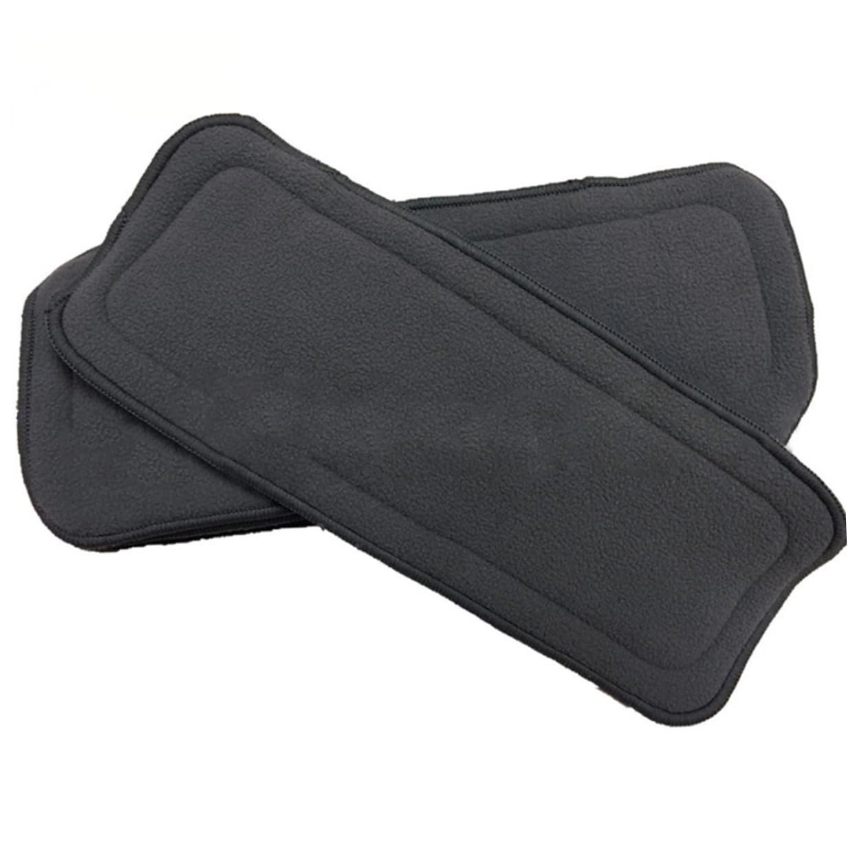 Forros de Pañales de Tela Reutilizables de 10 Piezas, 5 Capas | Poliéster, Gris, Capas Absorbentes, Uso en Paseos y Tareas, Paquete de 10 Unidades