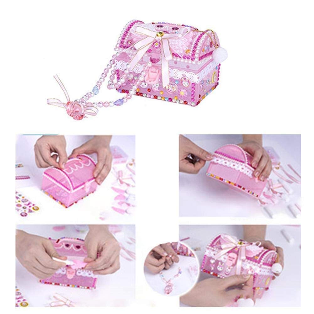 Amazon.co.jp: 女の子のためのジュエリーボックス DIY 手作り 収納