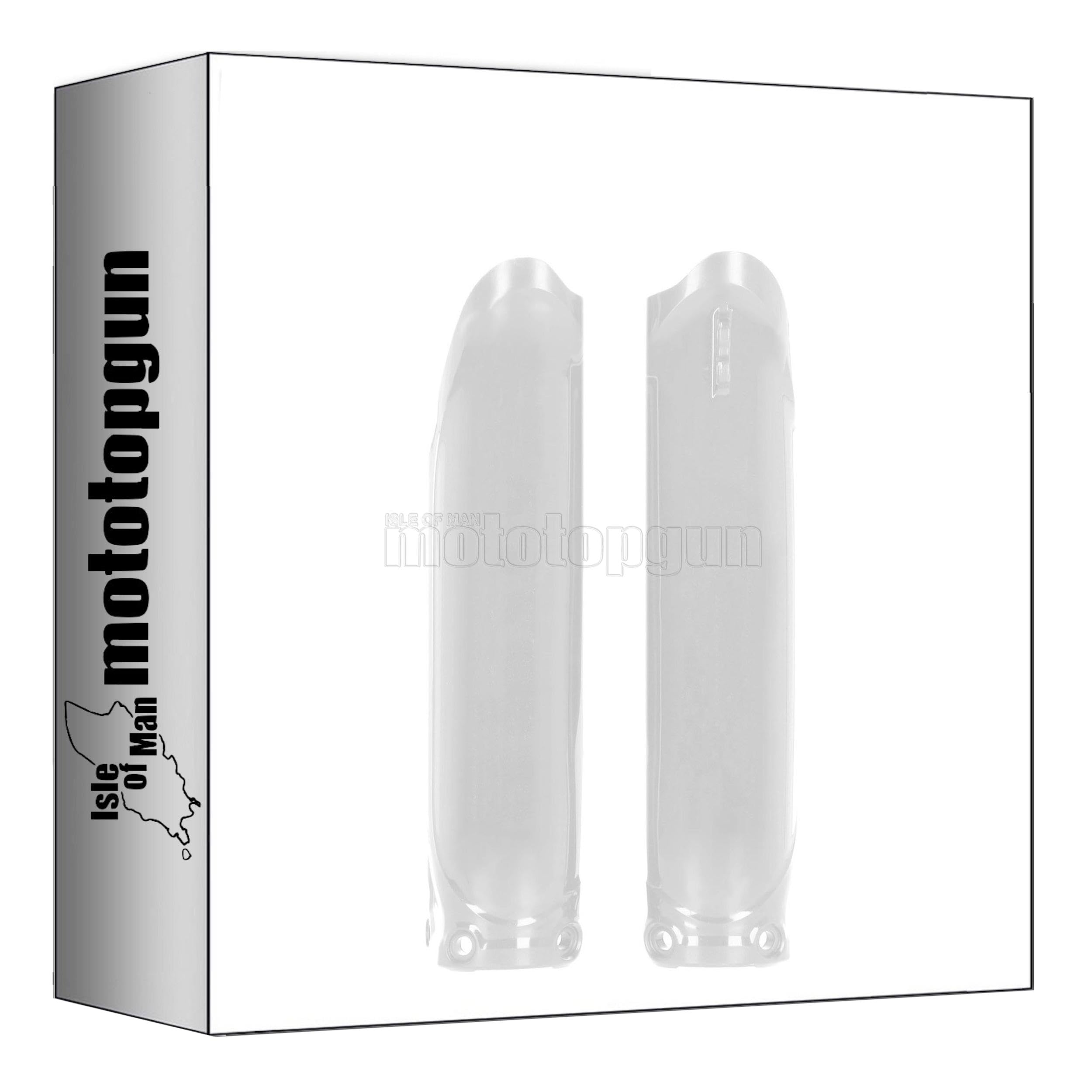 Couvercle fourche blanc Acerbis de protection pour Yamaha YZ450FX