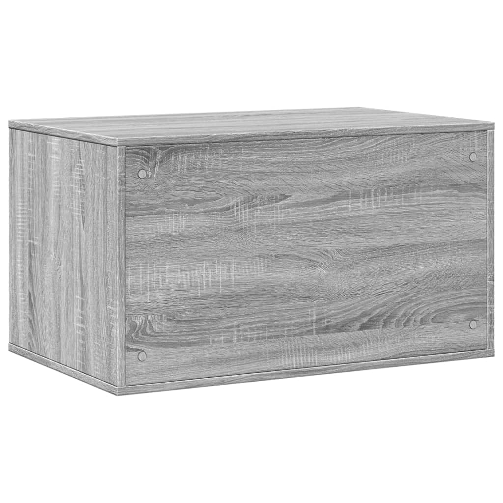 Katzenklo Grau Sonoma Holzwerkstoff 80x50x45 cm Katzenmöbel mit Verstecktem Design und Vielseitiger Nutzung als Beistelltisch stabil kompakt platzsparend für Katzenzubehör und Krallenpflege