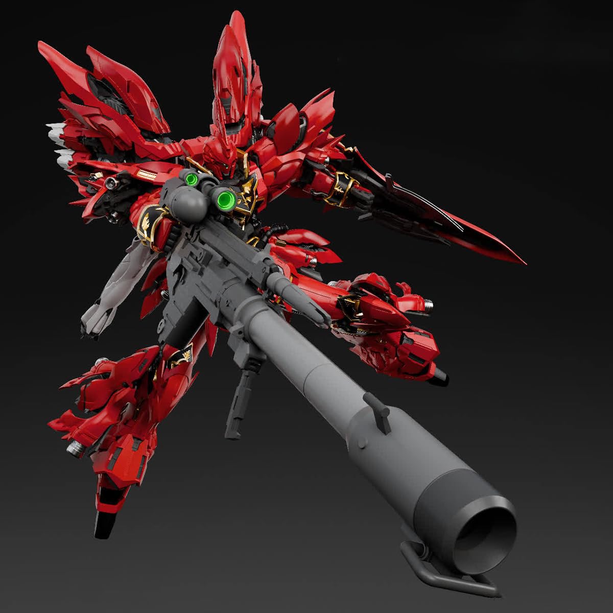 HiPlay Comet Tech 1/100 Crimson Triple Speed Sinanju MSN-06S Assembly Model Kits