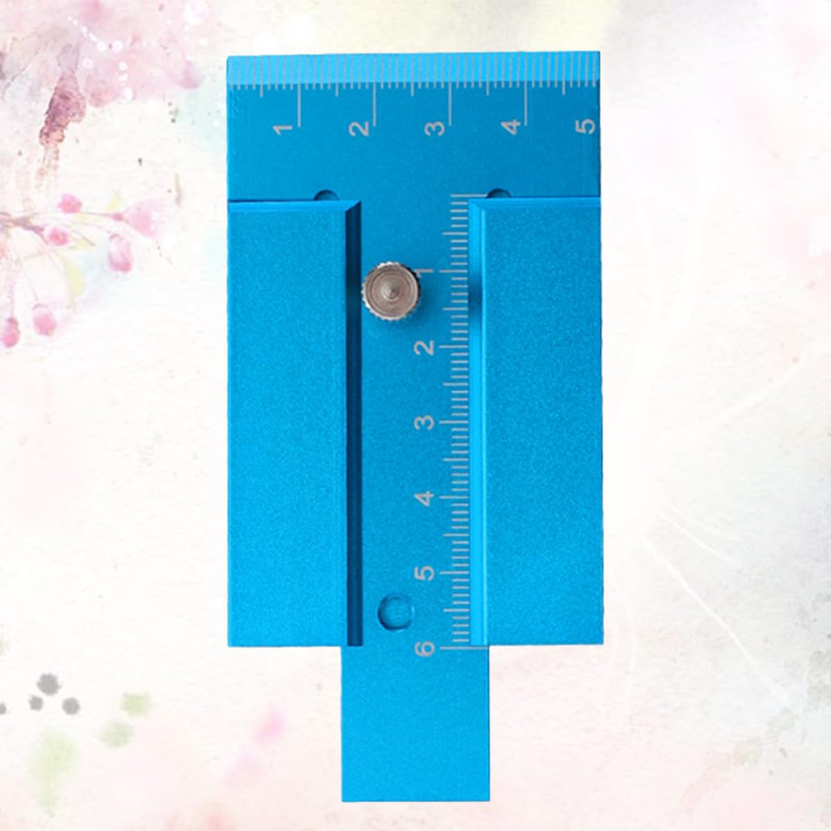 Woodworking Height Gauge Ruler Aluminium Alloy Table Height Ruler Lightweight and Easy to Carry Carpenter Measuring Tool for Accurate Workshop Use