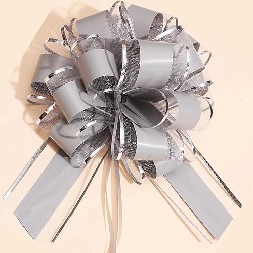 Miniatura 13 de 6 lazos de tracción de 6 pulgadas para regalo, fiesta, cumpleaños, vacaciones, regalos de flores Rosa