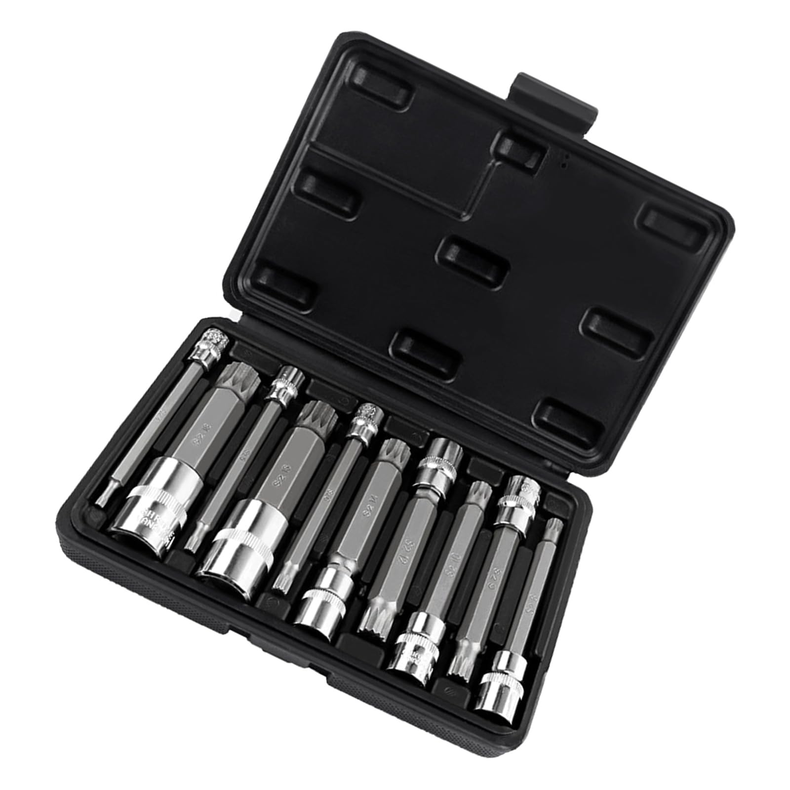 12-Punkt Bit Steckschlüsselsatz mit dreieckigem, 10 piece set