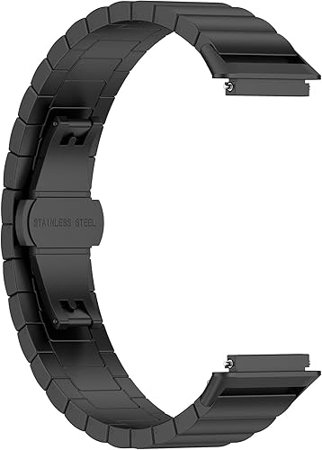 Miniatura 4 de FitTurn Correa de metal compatible con Huawei Band 7, correa de reloj compatible con Huawei Band 7, correa deportiva de repuesto de acero inoxidable