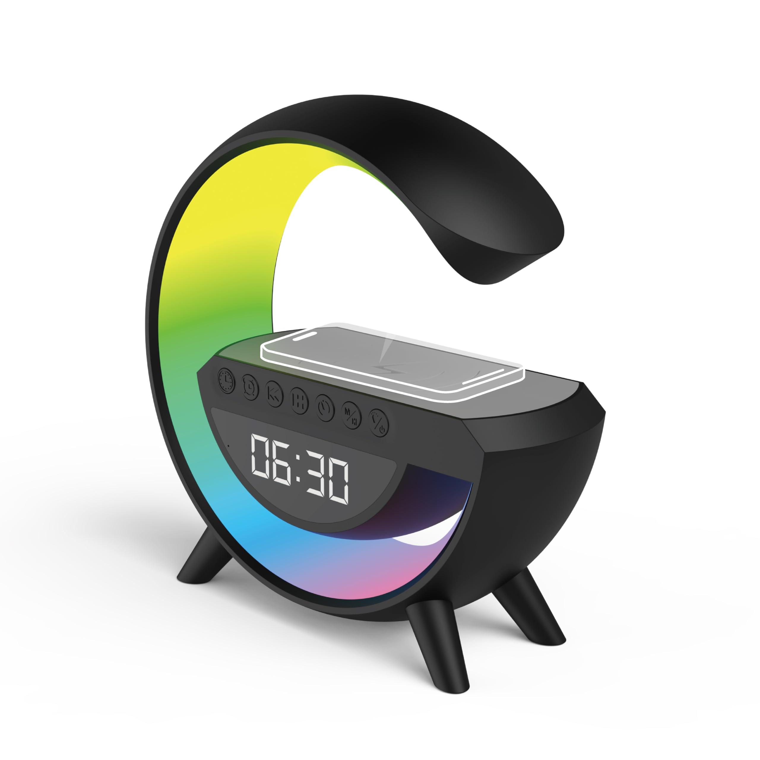 RED5 Illumina la sveglia di ricarica senza fili Bluetooth TWS Speaker Bacino da comodino