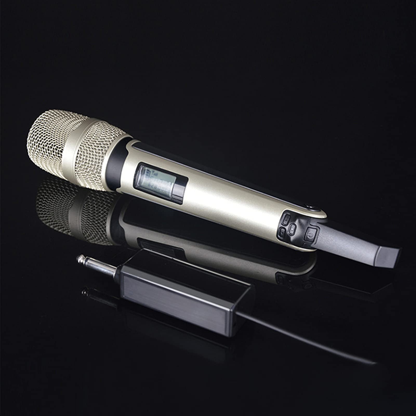 mikrofon do śpiewania bezprzewodowy mikrofon karaoke dynamiczny UHF domowe studio nagrywanie do komputera audio profesjonalny głośnik DJ konferencja mikrofon ręczny z odbiornikiem dla dzieci głośnik bluetooth