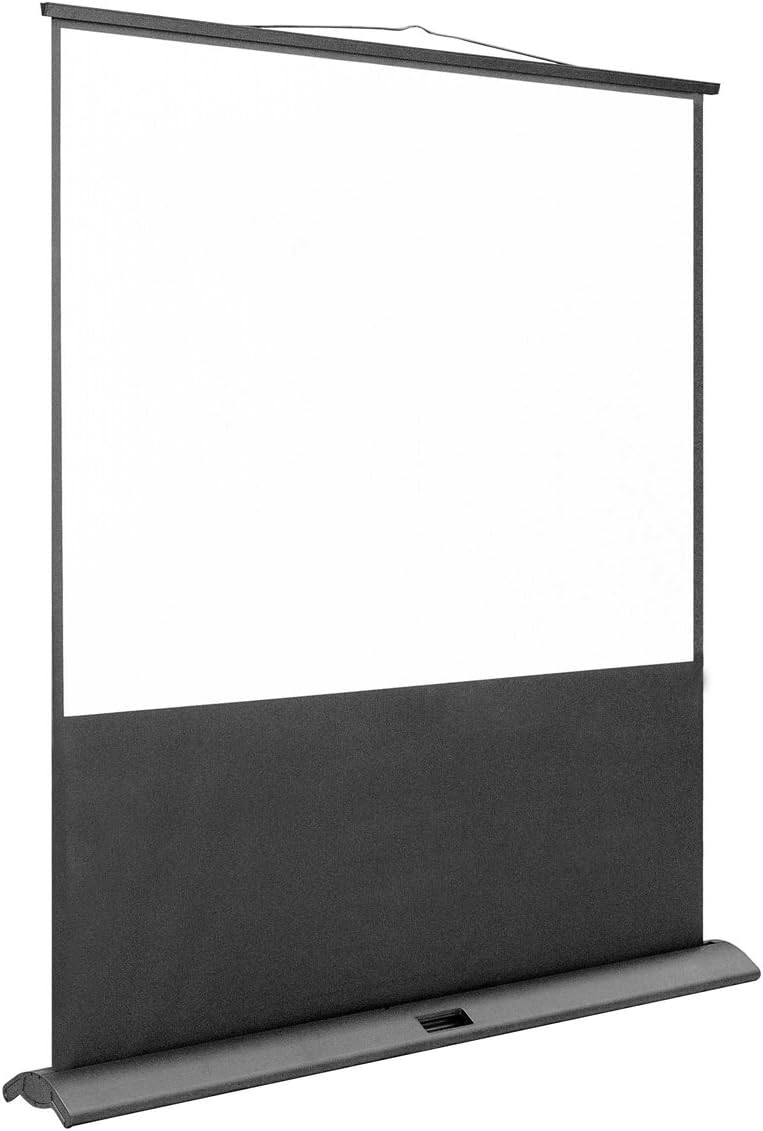 Oray FLY Mono projection Screen (Screen 150 cm x 200 cm) Opening Adjustable to suit all heights, sumps Profile Anodized aluminium with Cover Frame, Black/Black