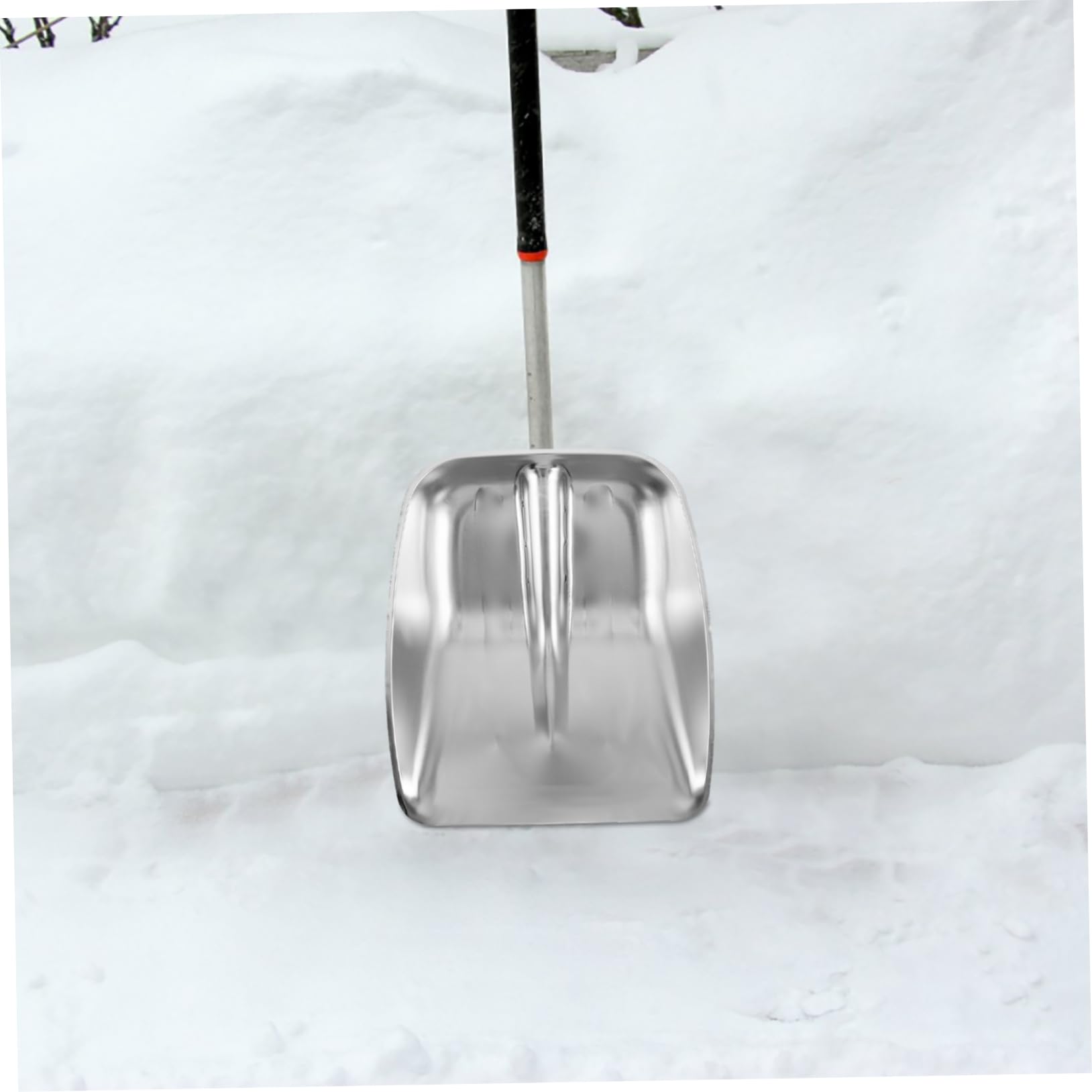 Mipcase Testa di Pala da Neve in Acciaio Inossidabile Argento, Design Efficiente e Facile Installazione, per Rimozione Neve e Gestione Cereali All'aperto