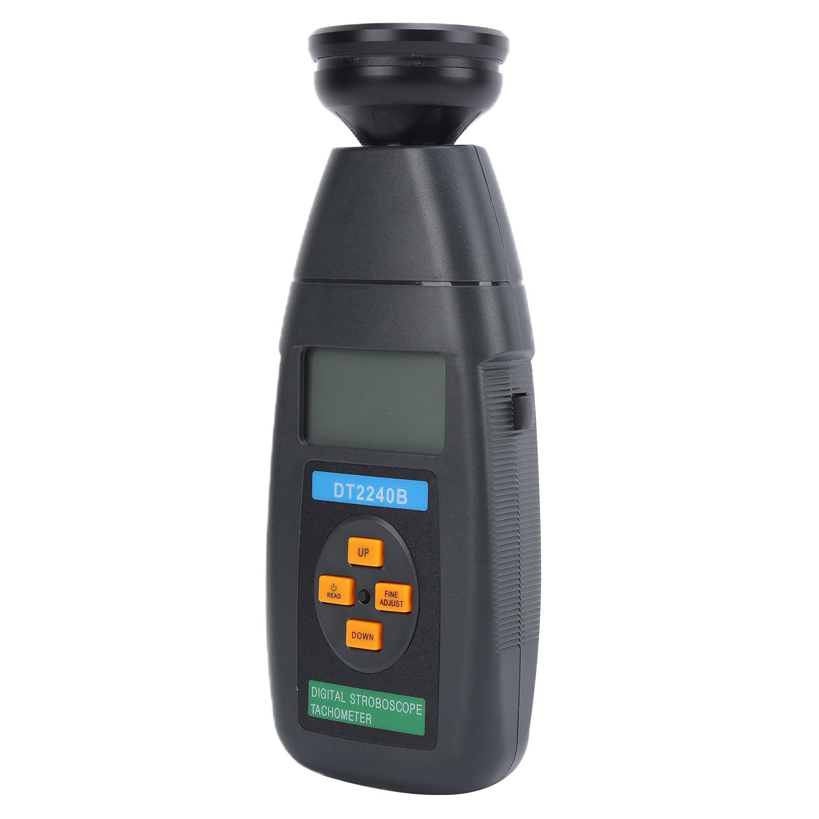 Marhynchus Tacómetro Digital ABS Medidor de Velocidad Fotoeléctrico 60 a RPM Tacómetro sin Contacto con Retroiluminación LCD de 5 Dígitos para Motores Tornos Inspección de Piezas de Máquinas