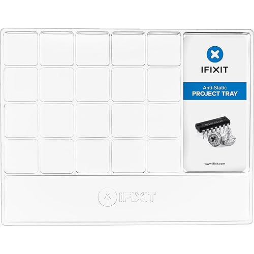 iFixit Anti-Static Project Tray - Small Parts and Screws Holder for Organization