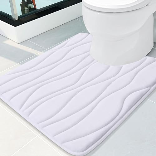 Miniatura 165 de Buganda - Alfombra de baño de espuma viscoelástica 24x16, tapetes de baño extra suaves y absorbentes, antideslizantes y lavables a máquina para el