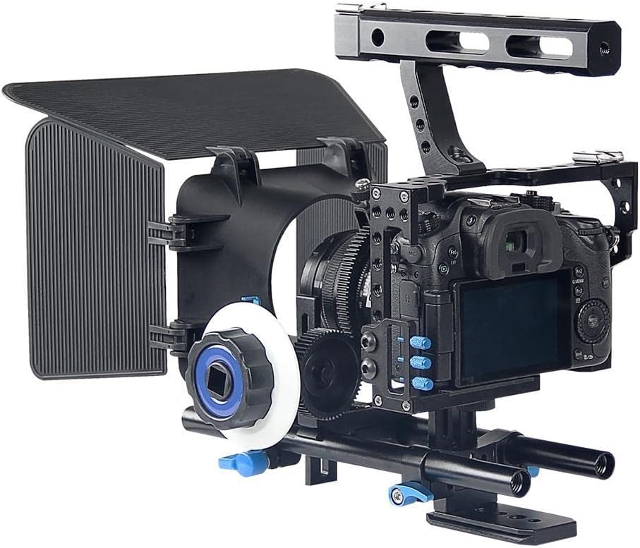 DSLR Camera Video Cage Stabilizer+Follow Focus+Matte Box for Sony A7 A7R #1 Cameras & Photo | Tripods & Supports | Stabilizers