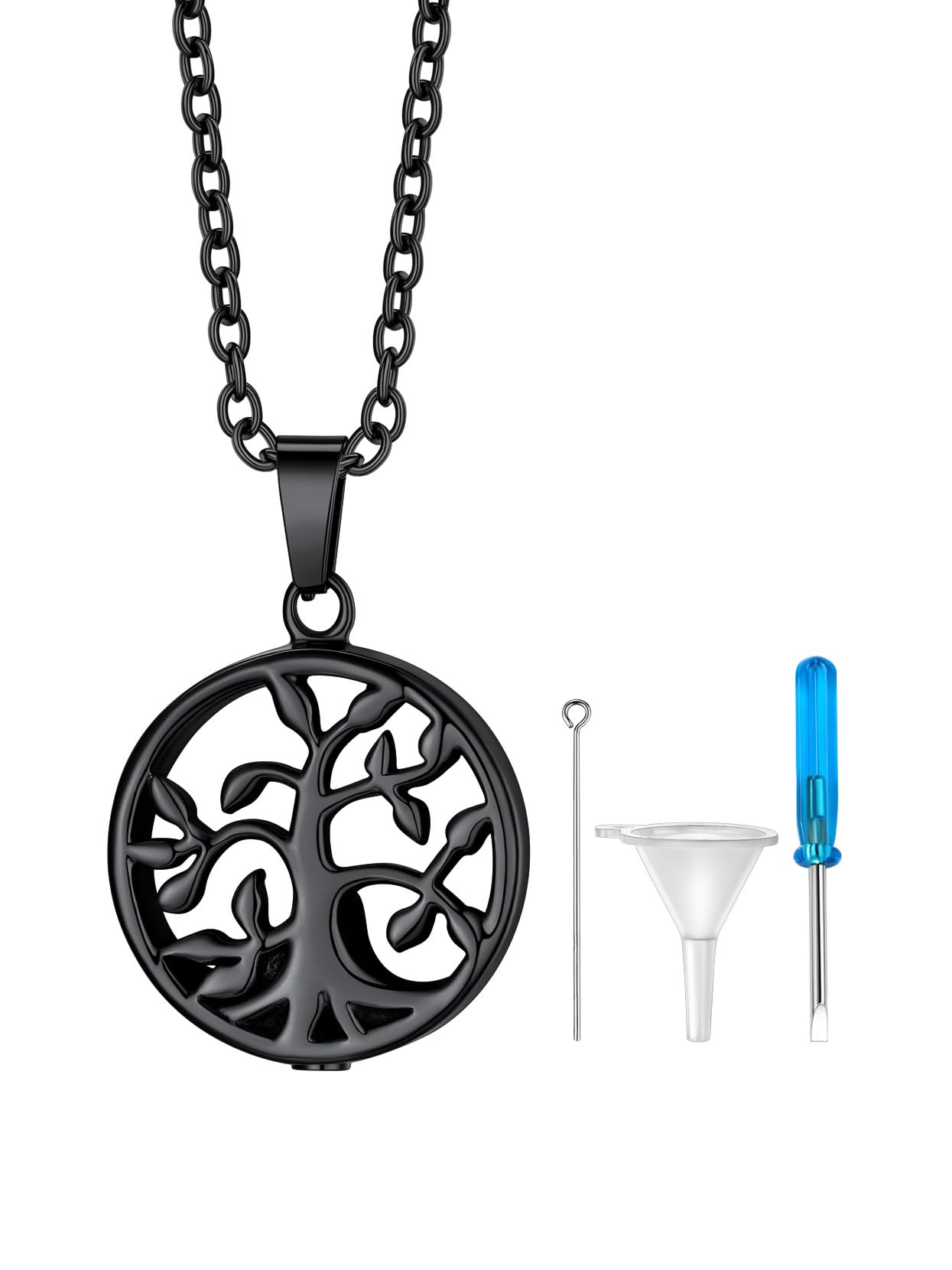 Richsteel Urn Necklaces for Ashes for Women Men Cremation Pendant