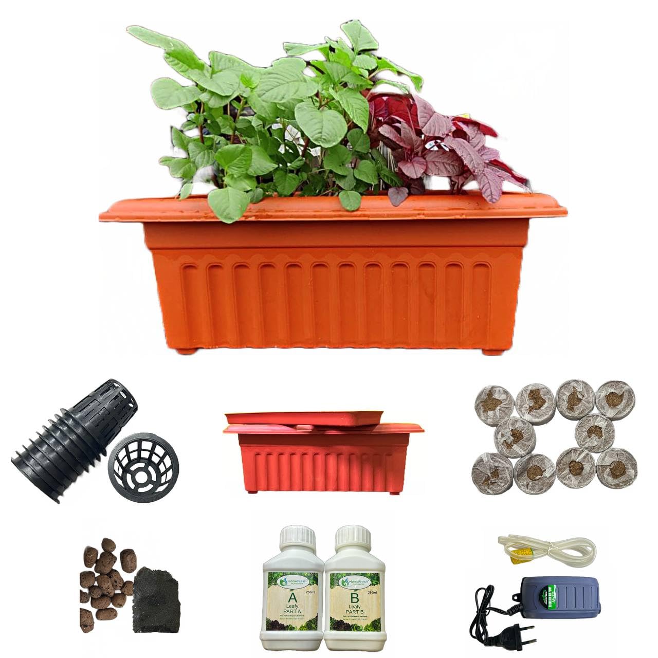 Kit for Home - Home Tub Outdoor - 10 Planter Outdoor DWC Hydroponic System - Leafy Greens - DIY - Beginner Kit - Reusable - All Inclusive kit - Outdoor-image-26