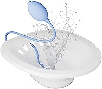 Vista 10 de Baño de asiento para inodoro para hemorroides y cuidado posparto, asiento de vapor Yoni, kit de baño de asiento plegable para mujeres, fácil