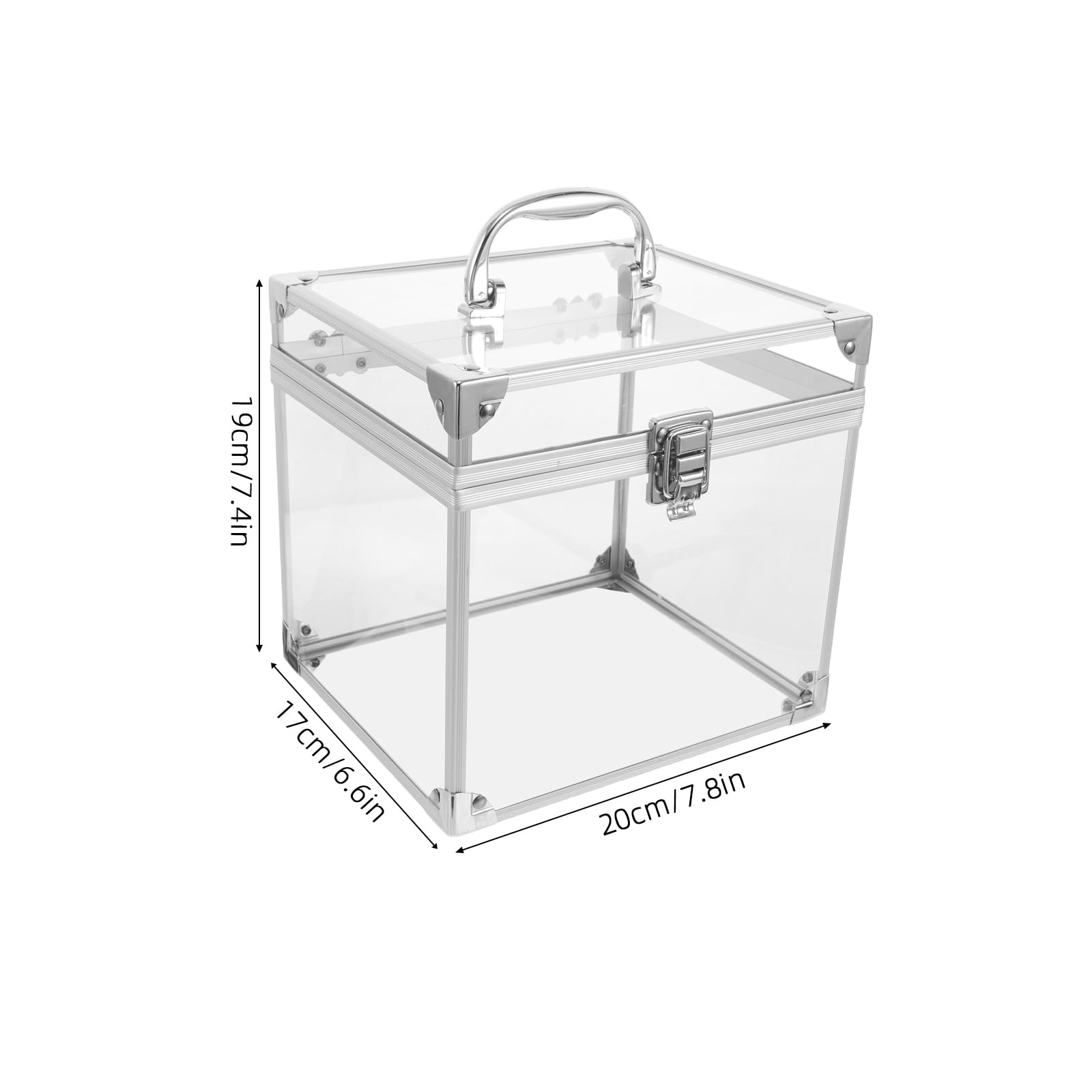 Gadpiparty Contenitore per Dischi in Vinile e Porta CD Dvd in Acrilico Trasparente Maniglia per Archiviazione Desktop Grande Capacità per Casa e Ufficio Organizer Compatto