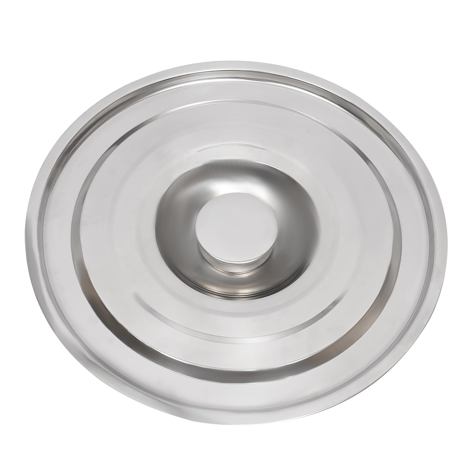 Secchio in acciaio inox 304 da 20 l, per cucina e campeggio, con coperchio, spessore 1,6 mm, apertura 31 cm, per alimenti, latte, champagne