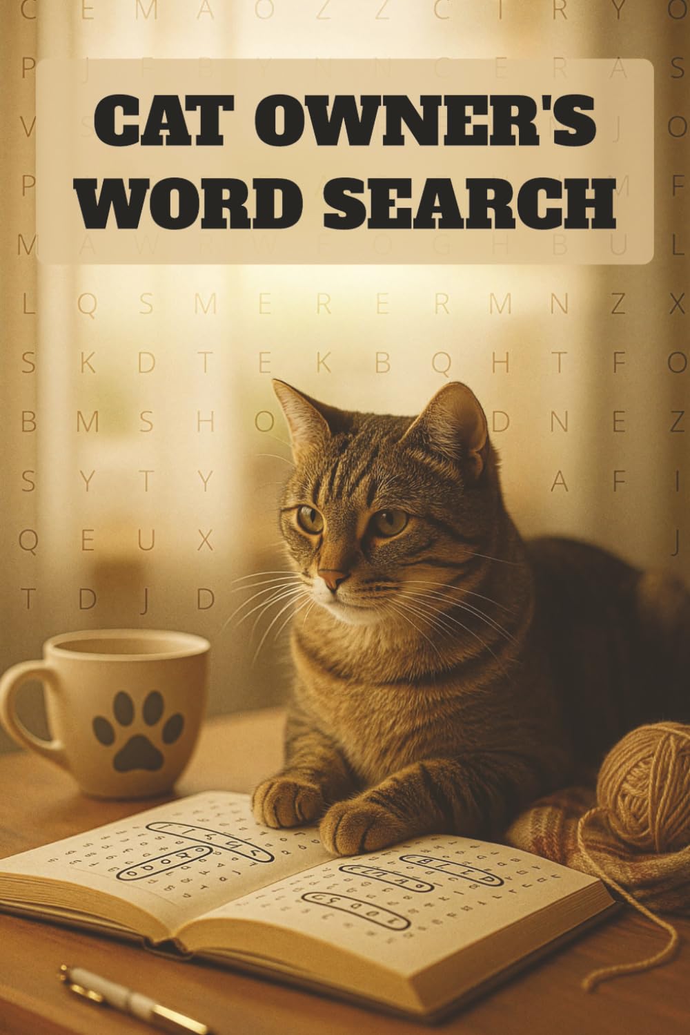 Cat Owner's Word Search: Cat Owner's Word Search: 55 Relaxing Puzzles for Cat Lovers | Fun Brain Games and Word Challenges Celebrating Cats, Breeds, ... for Cat Owners (6x9 Puzzle Book for Adults)