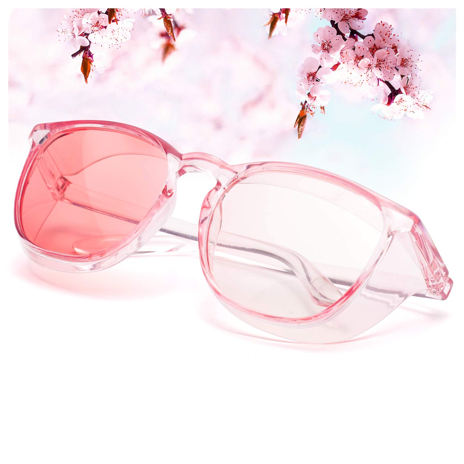 LianSanOversize Anti-Fog Safety Goggles Anti-Dust Big Frame Anti-Blue Ray Safety Glasses for Men and Women LG103