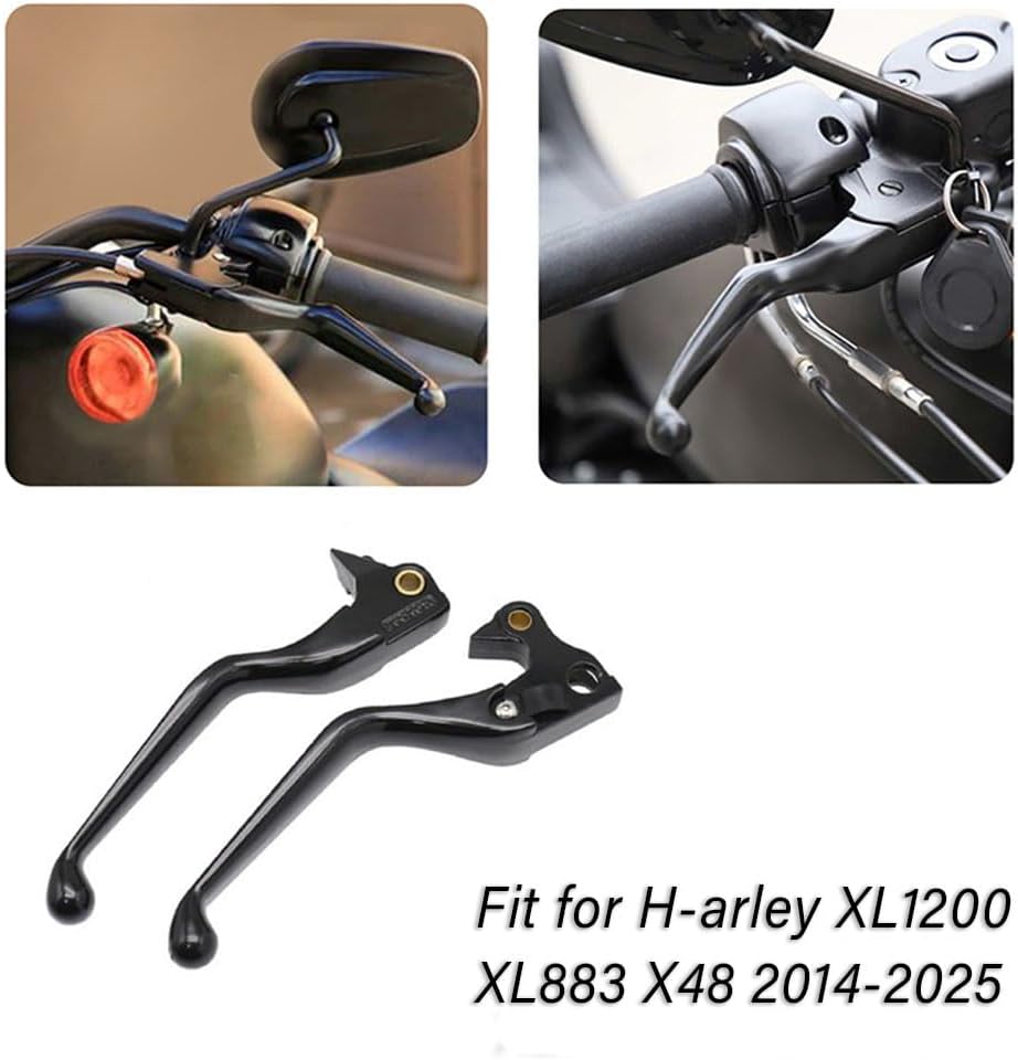 Motorcycle Clutch Brake Levers Aluminum Alloy Clutch Handle Lever Compatible with Harley Davidson XL1200 XL883 X48 2014-2025