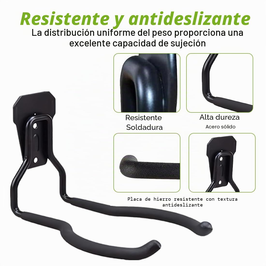 HiNADA Gancho Garaje, Gancho Herramientas Jardin, Ganchos Herramientasared para la Organización y Almacenamiento de Herramientas de Garaje.