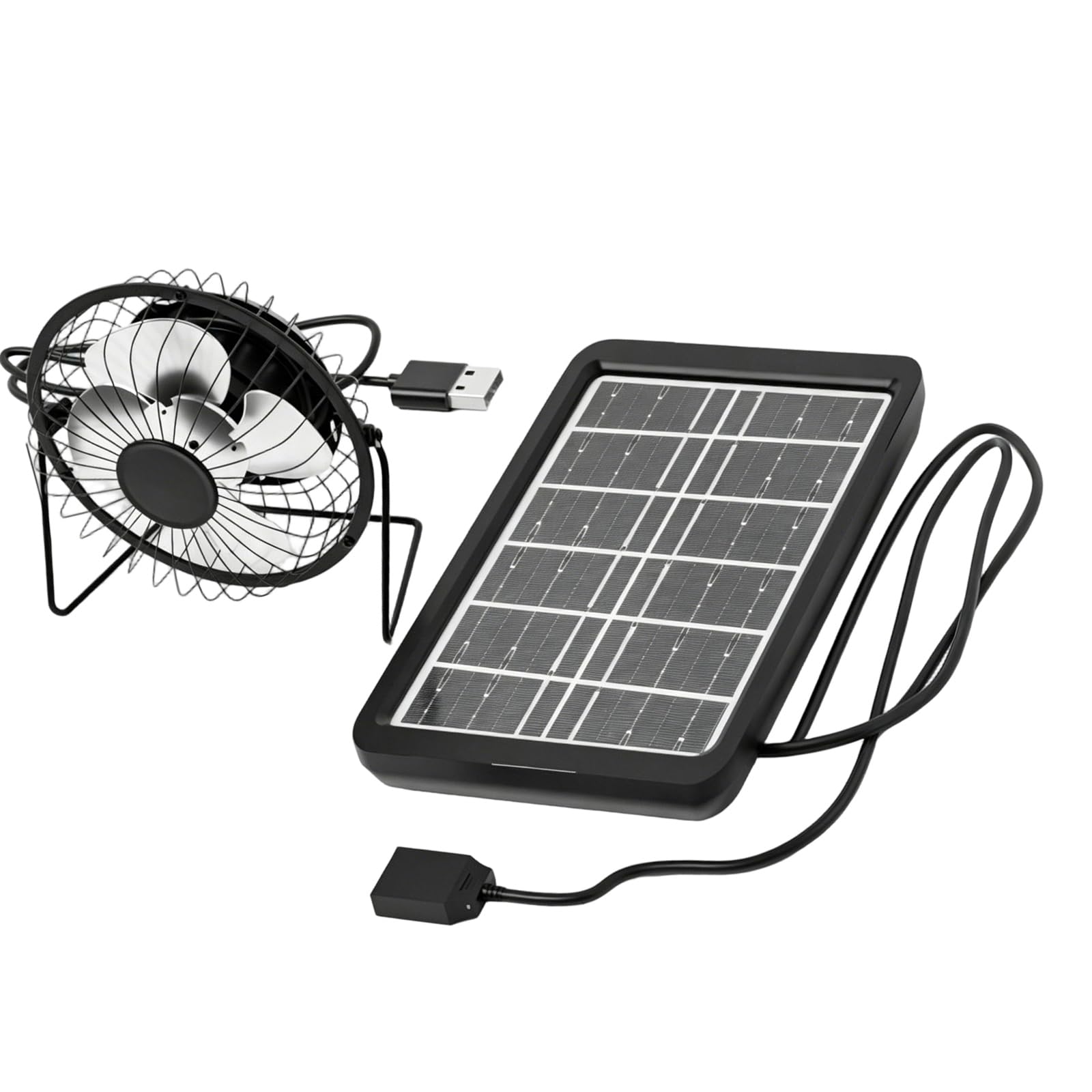 Uqezagpa Quiet Solar Operated Exhaust Fan with Strong Airflows Suitable for Indoor Temperature Reduction and Freshness Air Solar Fan
