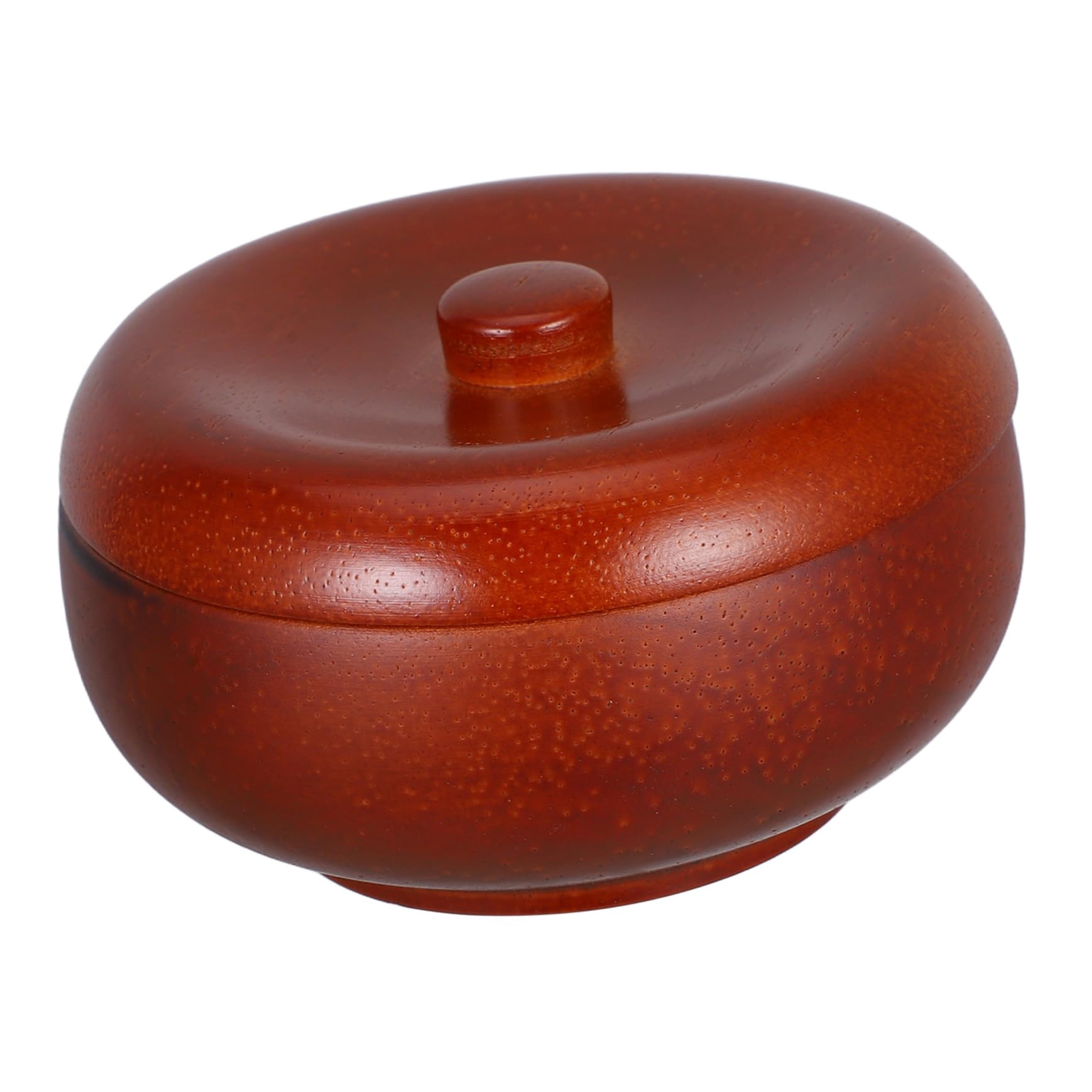 MAGICLULU Bol à Raser Bois avec Couvercle Boîte à Savon pour Hommes Pot à Blaireau pour Barbe Gobelet de Rasage Accessoire de Nettoyage pour Rasoir