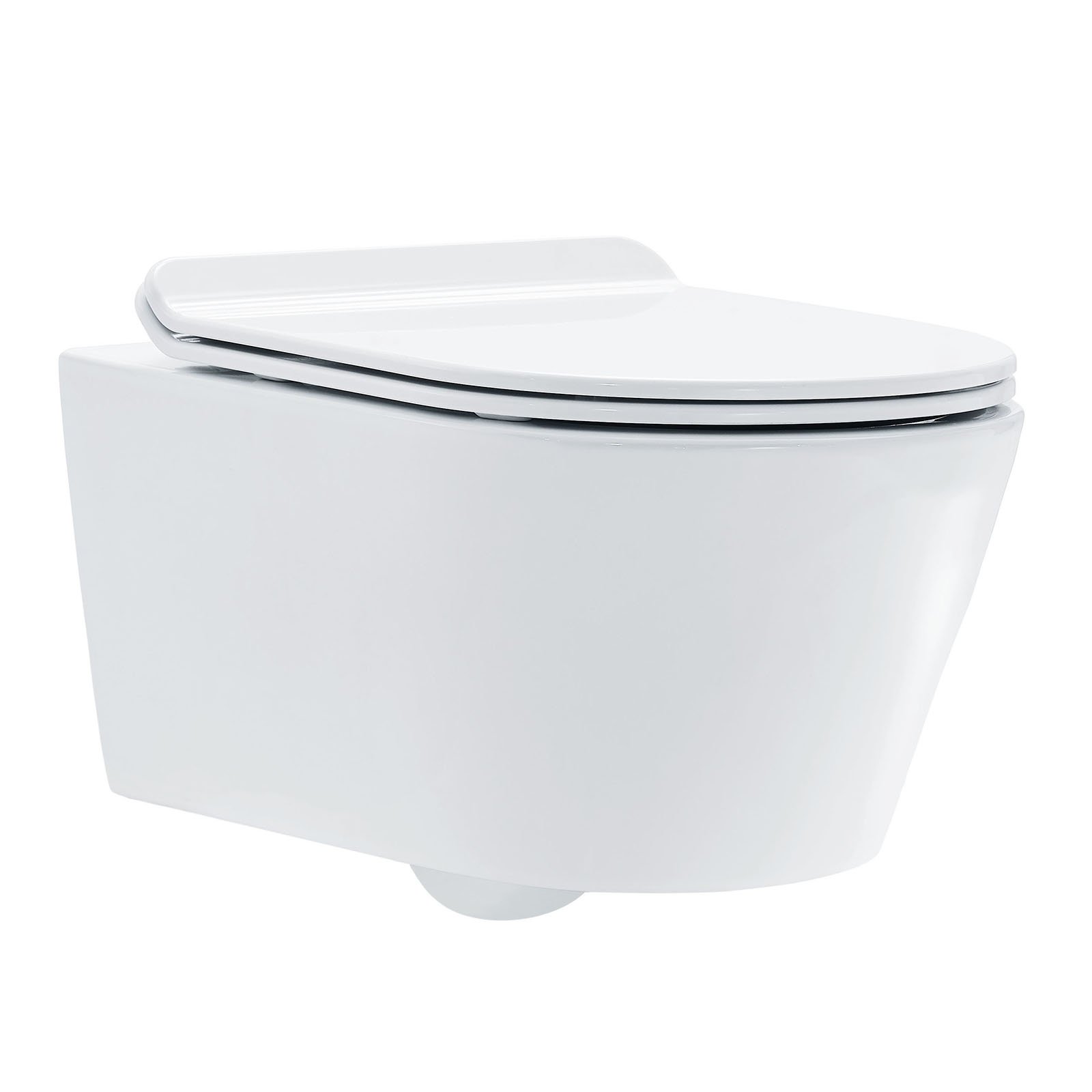 WC sospeso 1088R senza brida - sedile in duroplast e chiusura con sistema soft-close, Sedile:Extra piatto