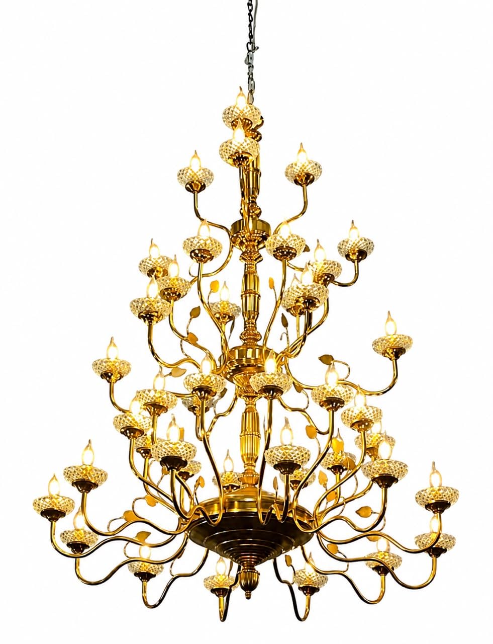 44 Light 3-Tier Chandelier-image-31