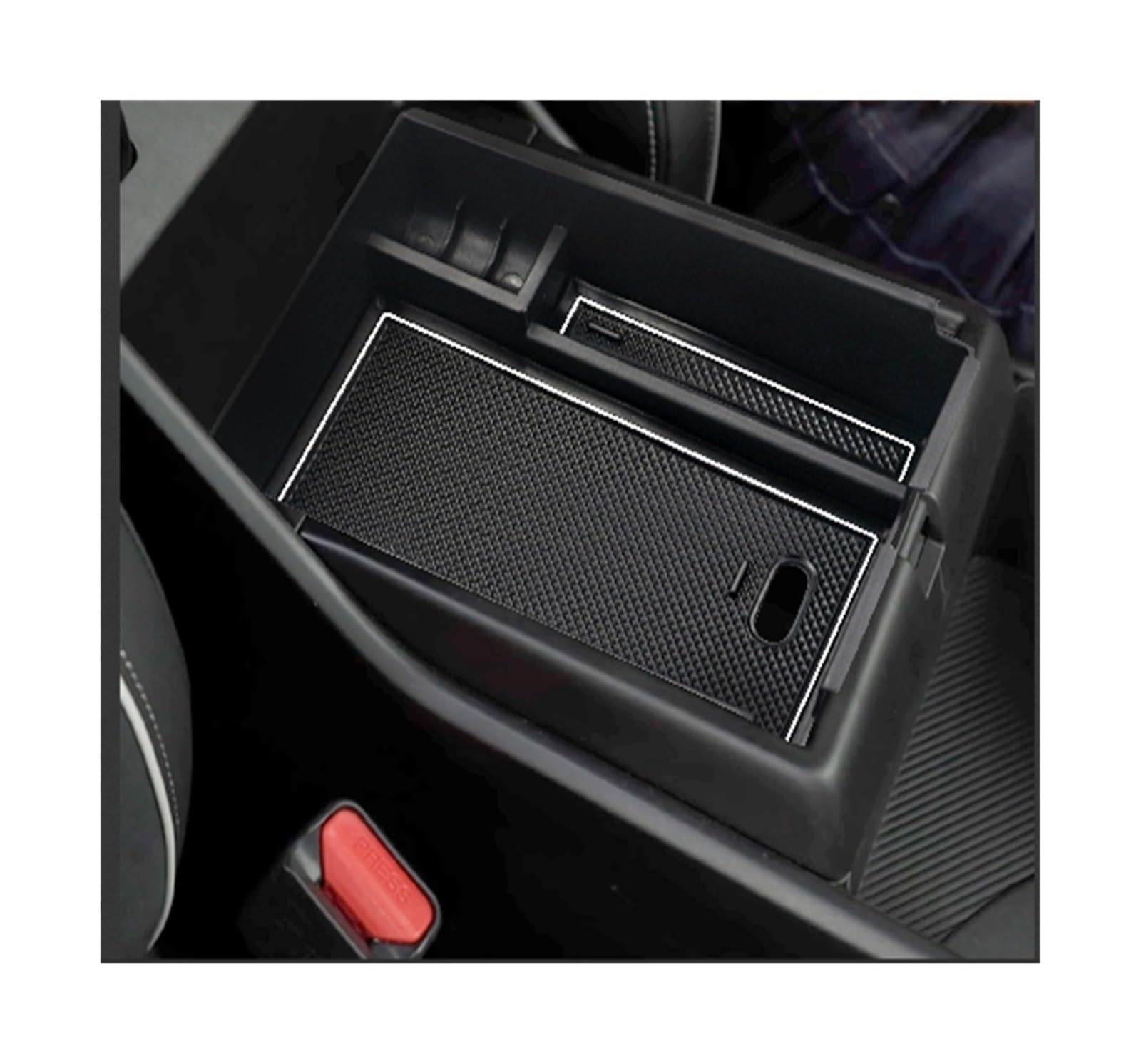 Drezzo Car Center Console Cover Car Central Armrest Storage Box Control Container Auto Interior Accessories for Sportage NQ5 2022 2023(White)