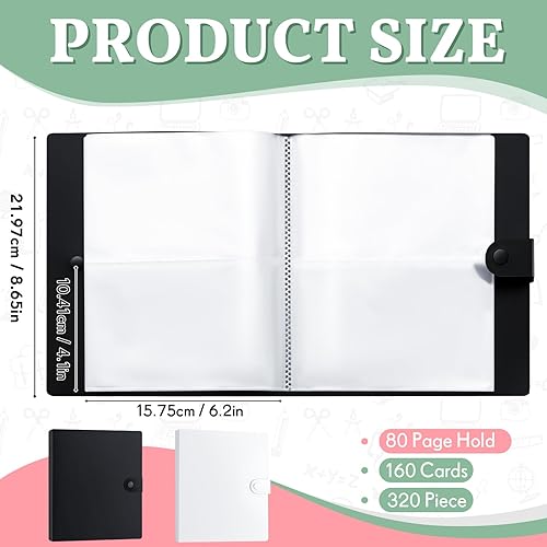 Miniatura 9 de 2 unidades de tarjetas de índice de plástico transparente, organizador de tarjetas de índice, organizador de tarjetas de índice con divisor para