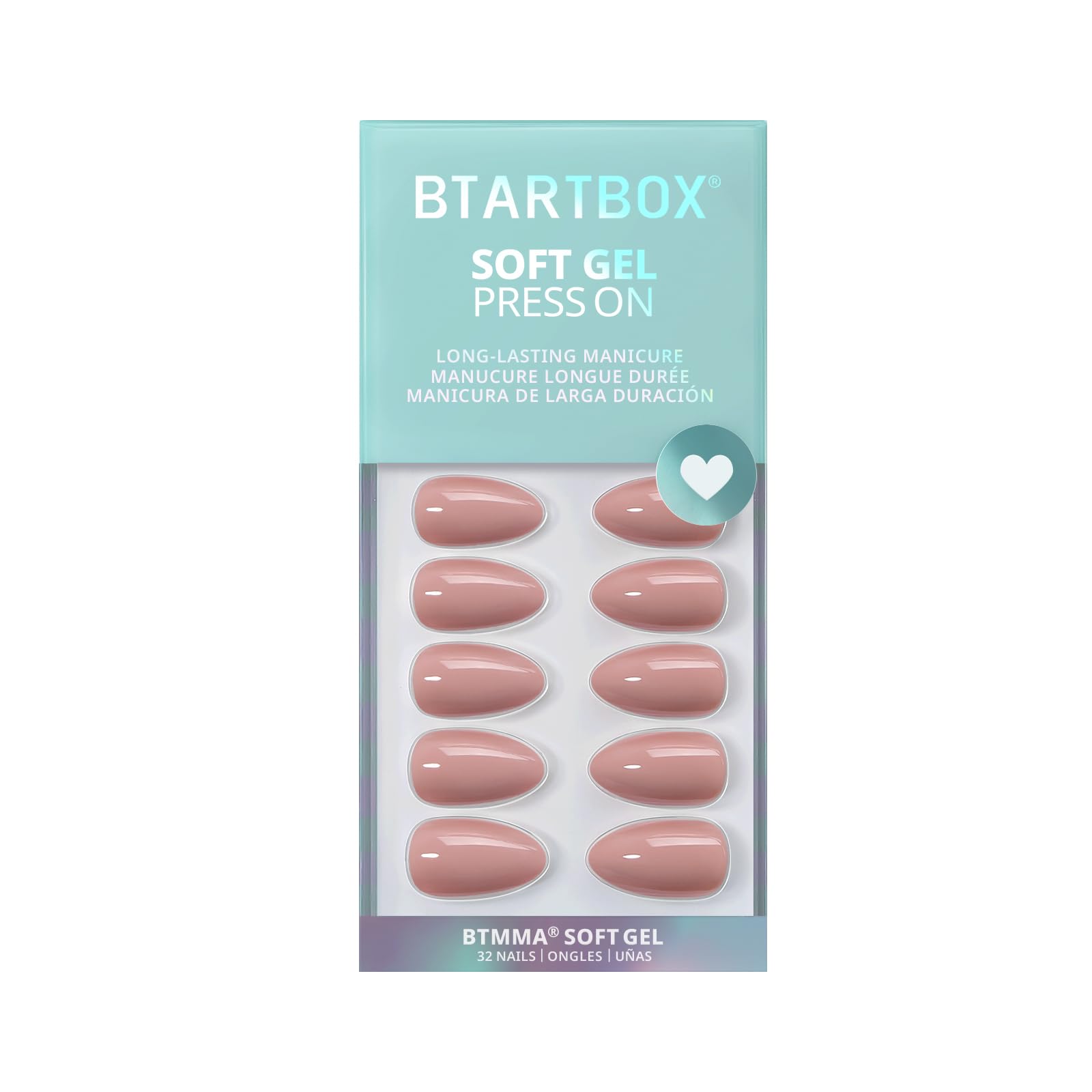 BTArtbox Press On Nails French Tips - 32 Pcs Short Square False Nails With Nail Glue and Adhesive Nail Tabs, No Fade Out Stick On Nails in 16 Sizes, Soft Gel Fake Nail for Women, Classic White — view 158