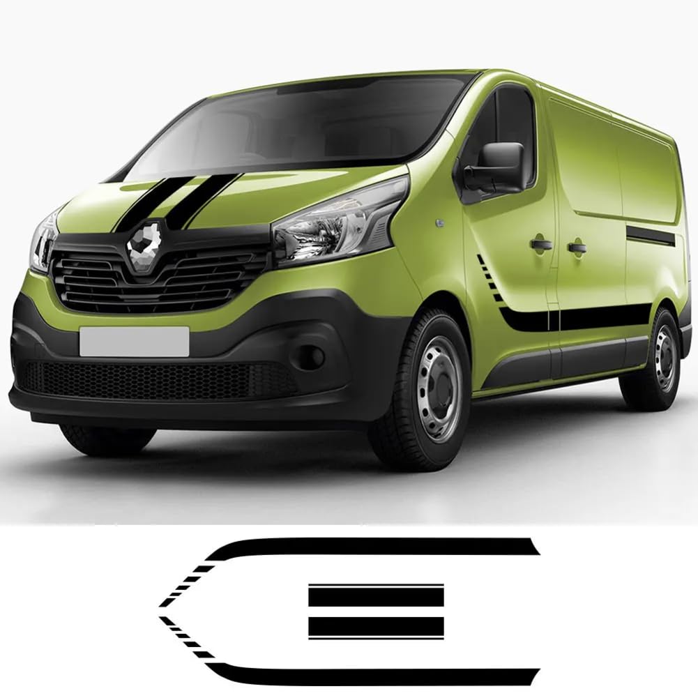 Voor Renault Trafic 2 3 MK3 MK2 Camper Van,Auto Deur Zijkant Grafische Stickers Vinyl Film Motorkap Motorkap Stickers Tuning Accessoires,Auto Stickers