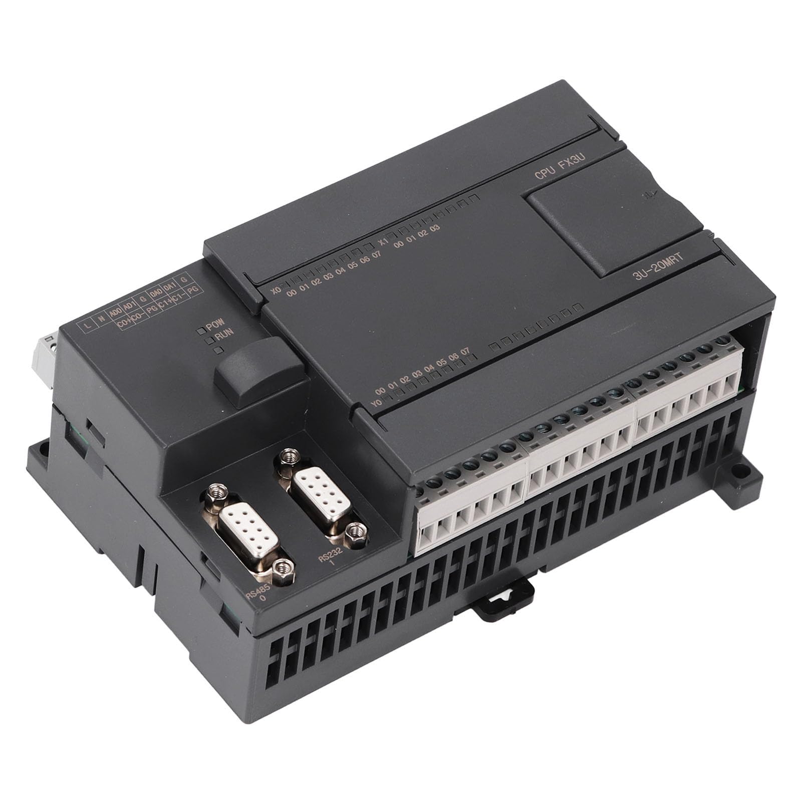 Ausla Przemysłowa Tablica Sterownicza ABS Programowalna Płyta Kontrolera Logicznego DC24V 12 wejść 8 Przekaźników Wyjściowych z Zegarem 232 485 Portów Liczba 60 tys. dla Paneli Sterowania automatyką