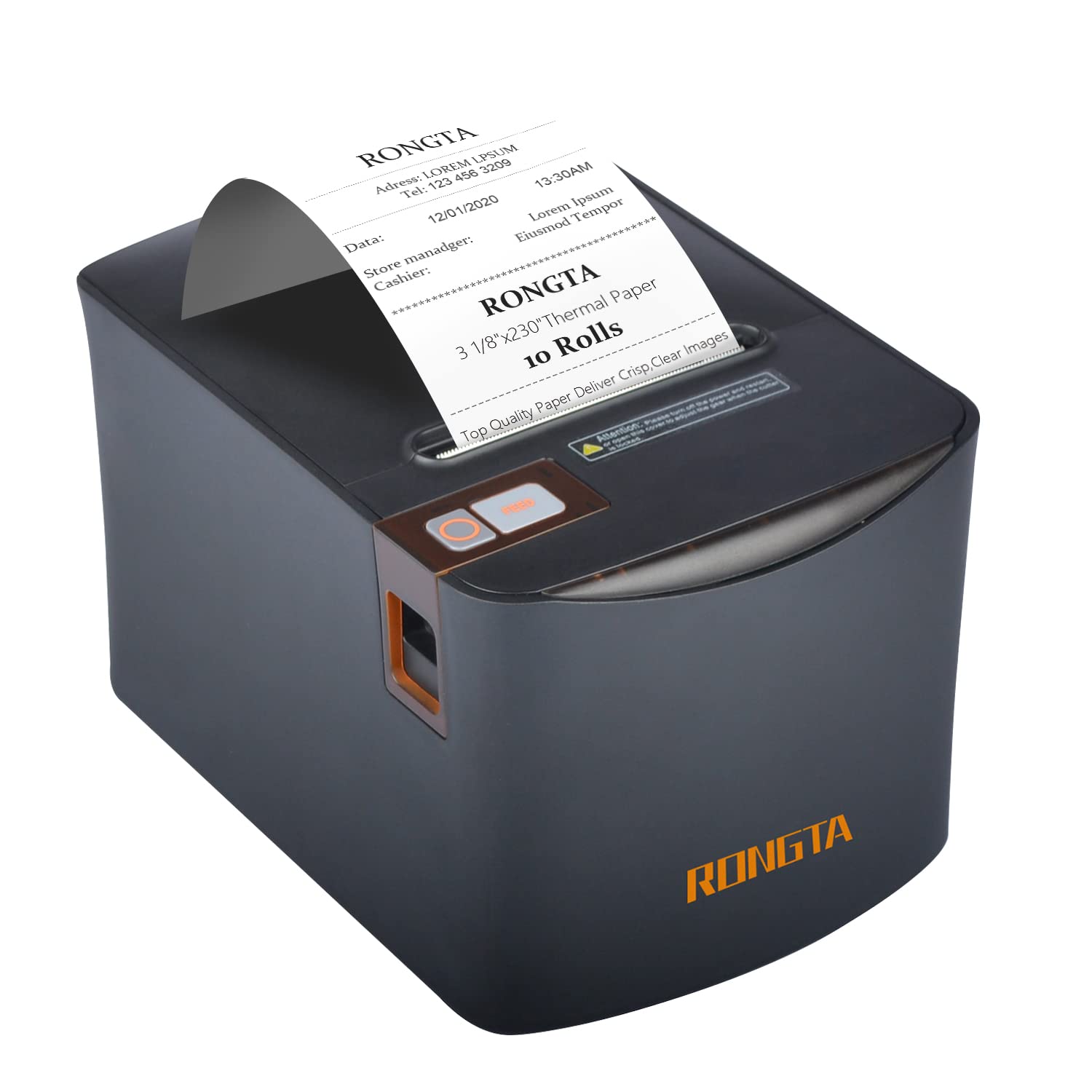 Rongta 80mm Direct Thermal Receipt Printer, Restaurant Kitchen POS