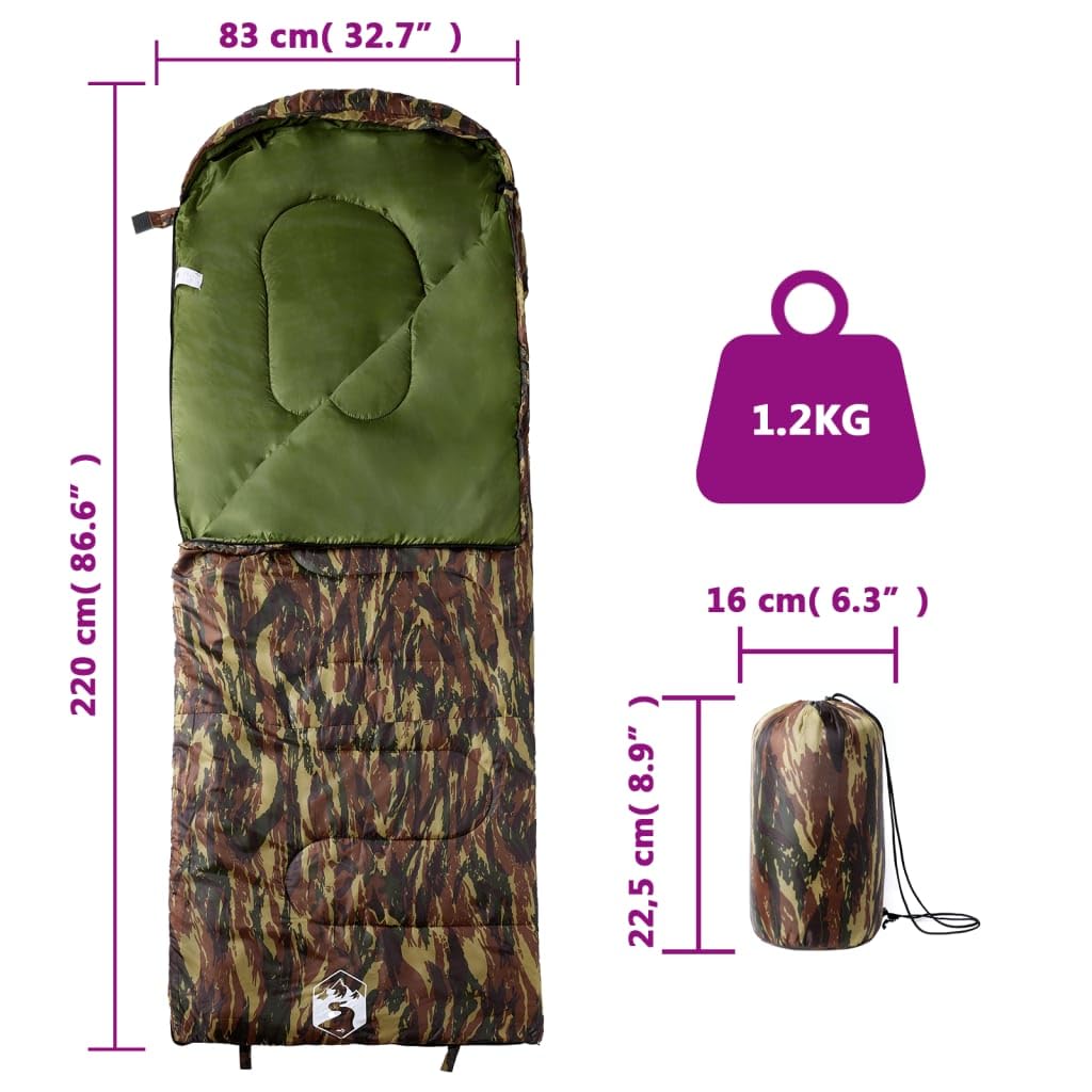Śpiwór dla dorosłych, na kemping, 3-4 pory roku, wodoodporny, poliester, podróż, trekking, outdoor, namiot, wędrówki z plecakiem, ciepło i komfort