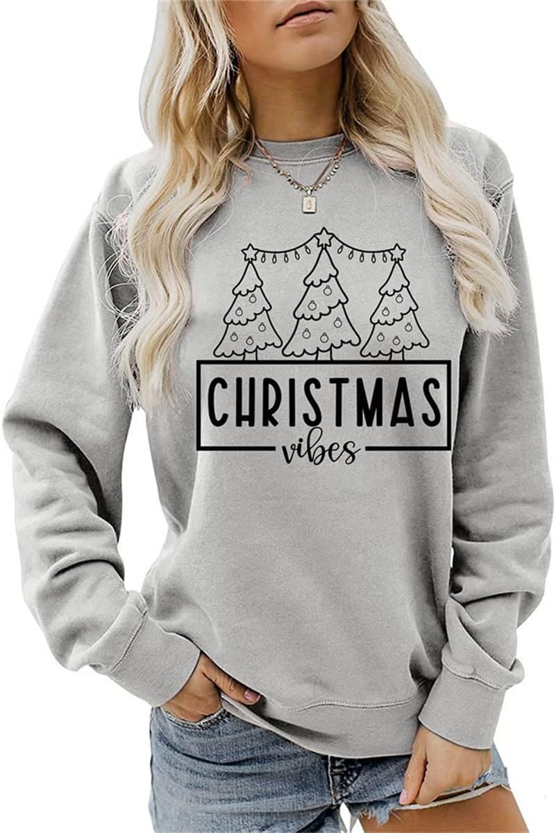 LAOMIT Sudaderas Gráficas De árbol De Navidad Con