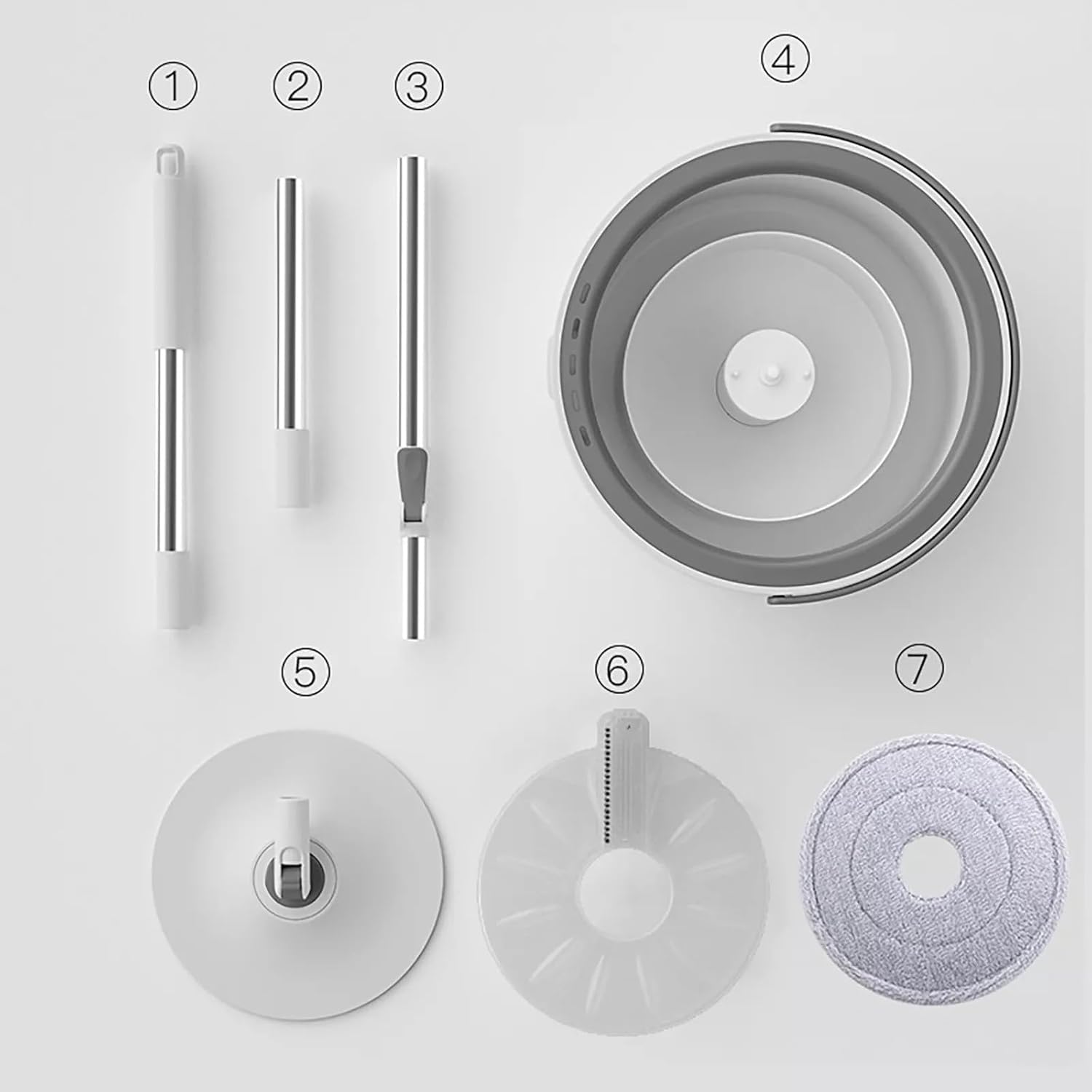 360° Spin Mop & Bucket - Hands-Free Floor Cleaning -3