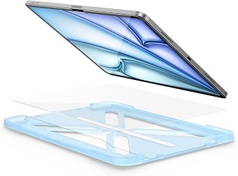 FLOLAB ONETIME NanoArmour Screen Protector for iPad Air 11 Inch 2024/2025 / 2026 Tempered Glass, TruColor, Blue Light Blocker, No Blue Tint, Original Display Color, Ultra Clear, Easy Install, Durable