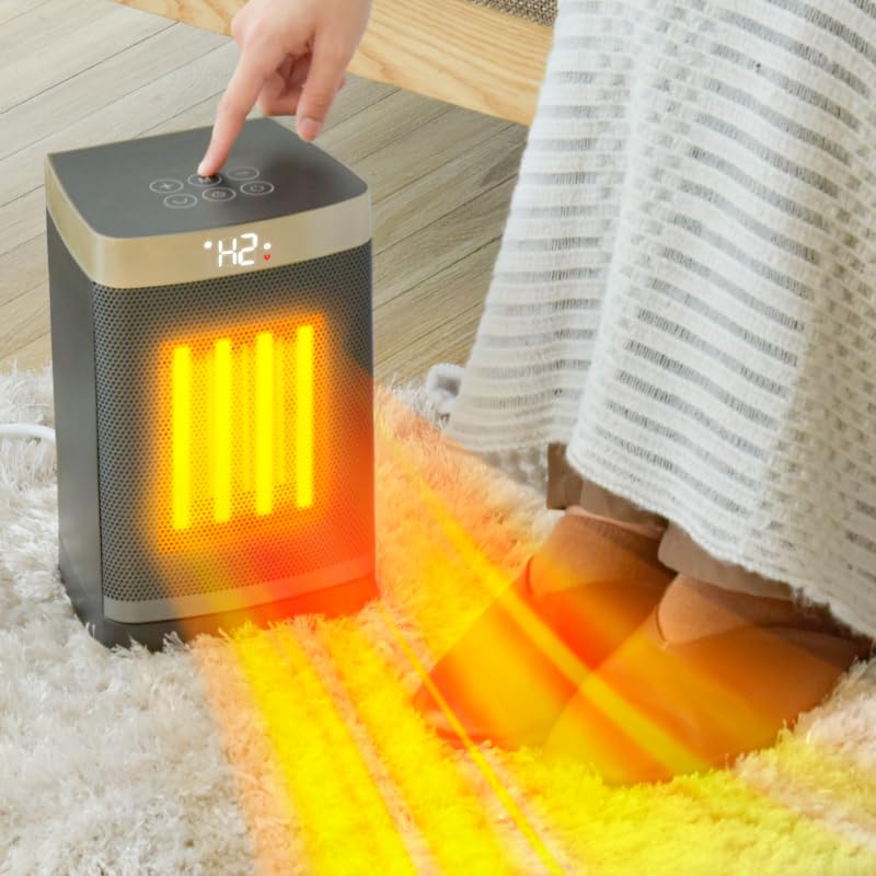 Amazon | セラミックヒーター 電気ストーブ 速暖 3段階温度調節 1500W
