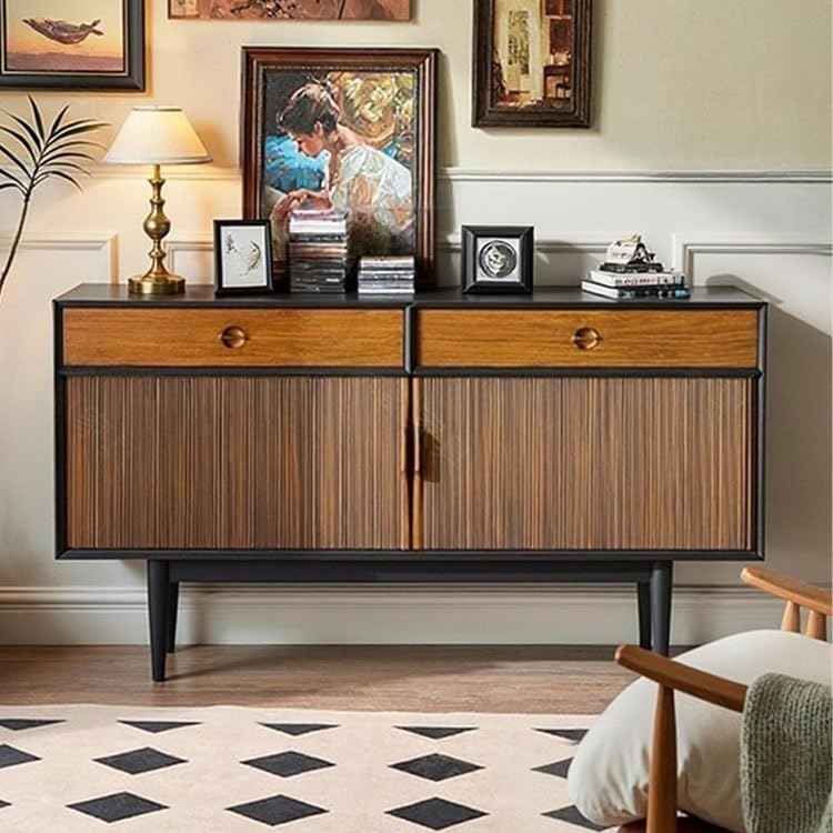 Bar kawowy 150 x 43 x 80 cm kredens z litego drewna sypialnia szuflada retro szafka do przechowywania salon ganek szafka bufetowa z miejscem do przechowywania