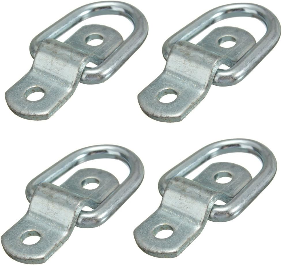 Lashing Rings, Shineus Stainless D Ring Tie Downs Cargo Trailer Anchors Points for Trailers Vans Boat Off Road Trucks Horsebox Ropes