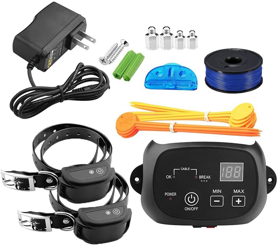 HEXIEDEN Wired Electric Dog Fence,Inground Pet Safe