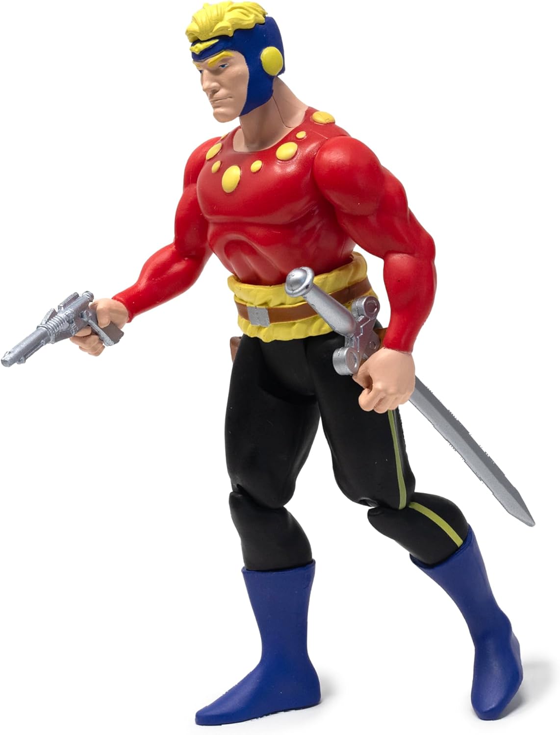 Boss Fight Studio Flash Gordon, King Features Comics Power Stars Collectible Action Figure – Retro-Style Figurine with Accessories, Detailed Sculpting, and Custom Artwork Blister Card – 5” Tall