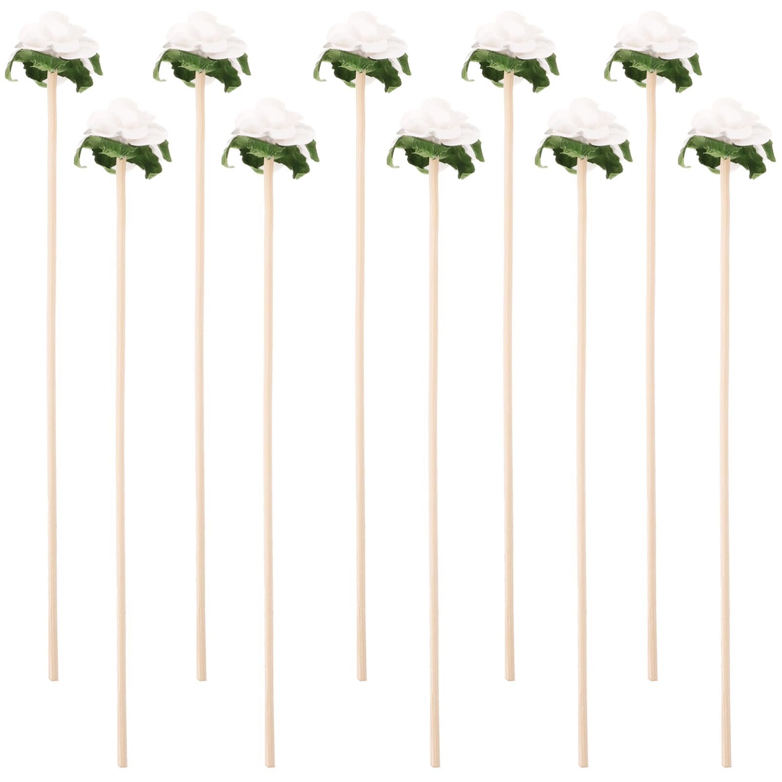 HOLIDYOYO Reed Diffuser Refill 10pcs Rattan Reed Fragrance Diffuser Replacement Refill Rattan Sticks for Home Office Decoration