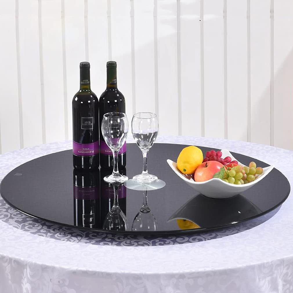 Plateau d'affichage pivotant en verre trempé pour ne plus jamais renverser vos plats