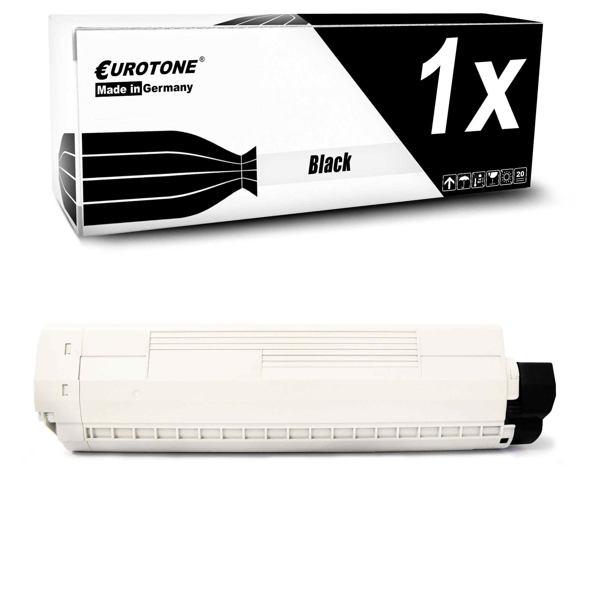 Eurotone Tóner compatible como repuesto para Oki ES8430DN sustituye al cartucho de tinta negro